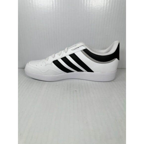 Size 10 Adidas Hoops 4.0 Men\'s Athletic Sneaker Shoe White Black JQ9985 NEW